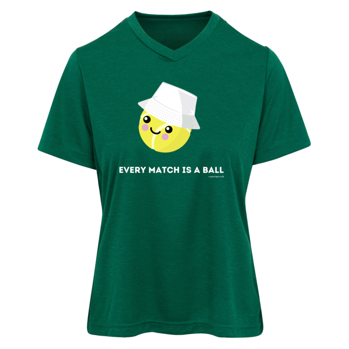 "Every Match is a Ball" Women's Performance Shirt with UPF Protection