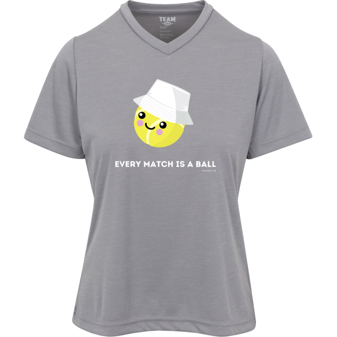 "Every Match is a Ball" Women's Performance Shirt with UPF Protection