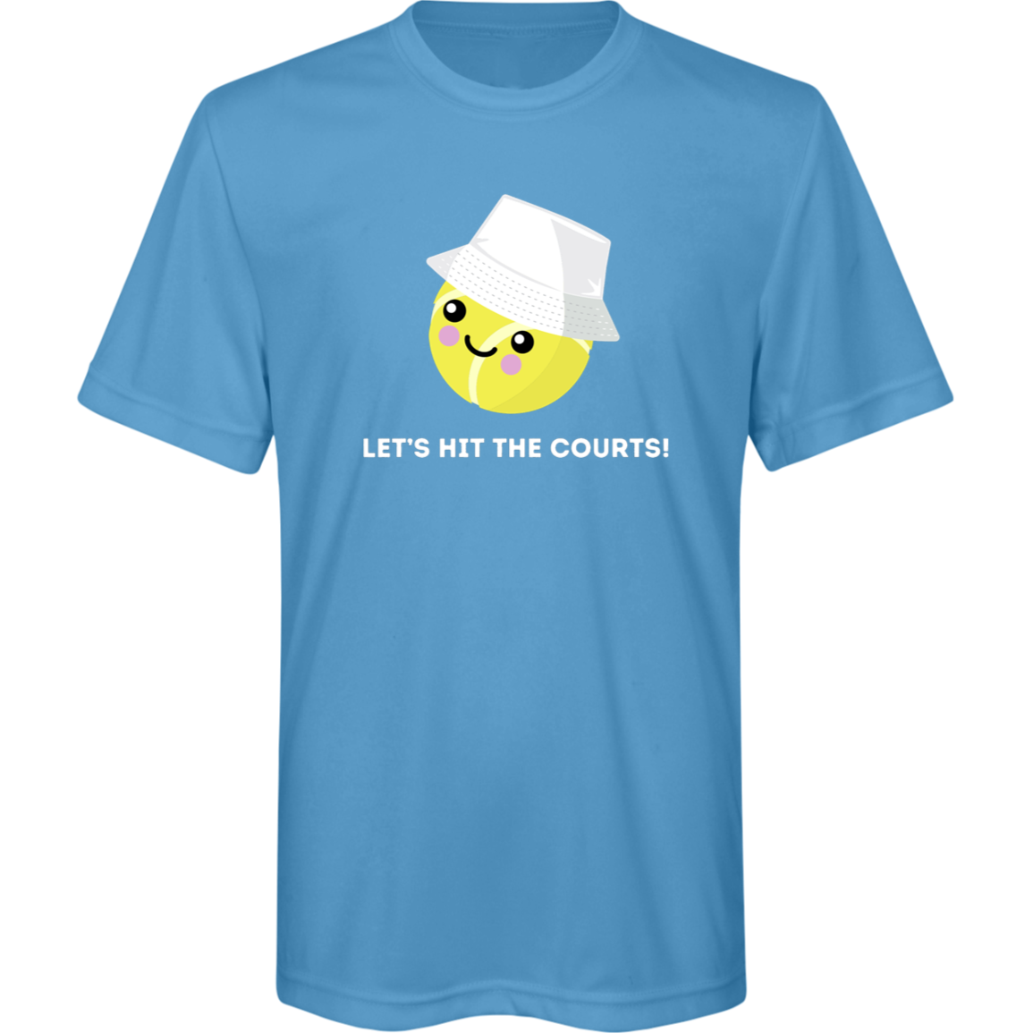 "Let's Hit the Courts" Youth Performance T-Shirt