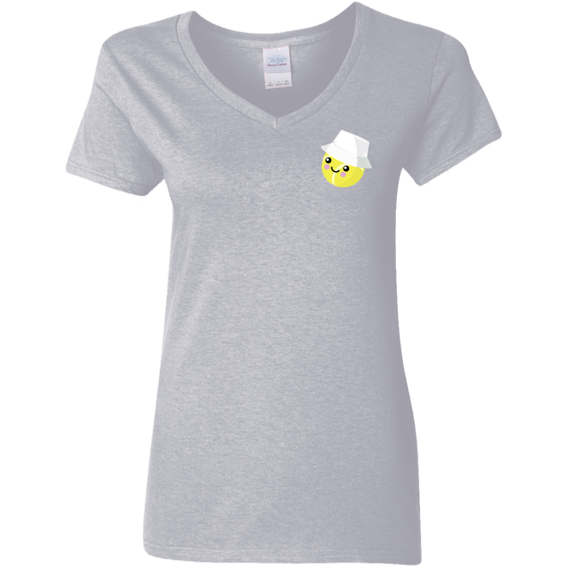 "Just Courtney" Ladies V-Neck Cotton T-Shirt