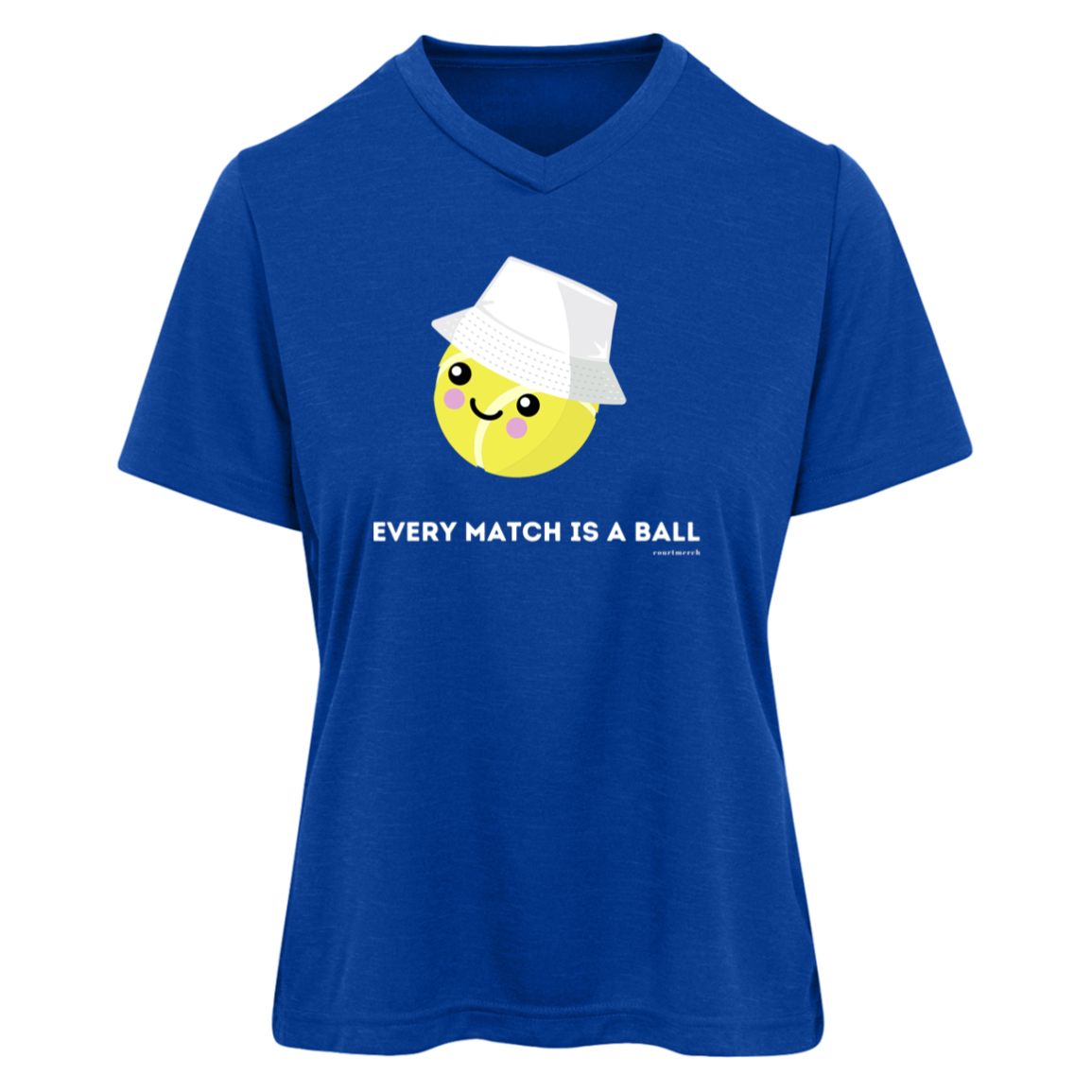 "Every Match is a Ball" Women's Performance Shirt with UPF Protection