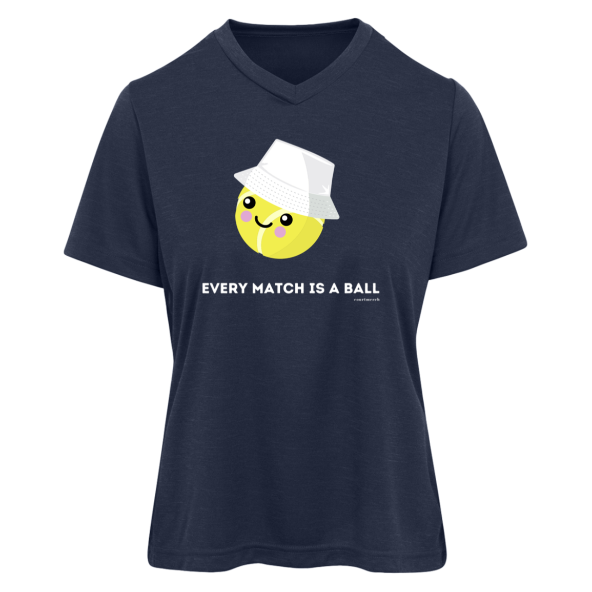 "Every Match is a Ball" Women's Performance Shirt with UPF Protection