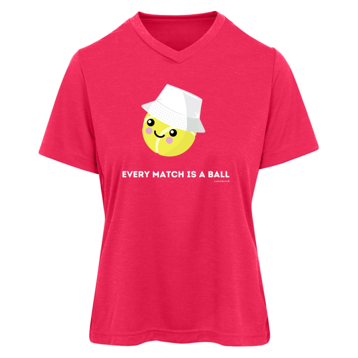 "Every Match is a Ball" Women's Performance Shirt with UPF Protection