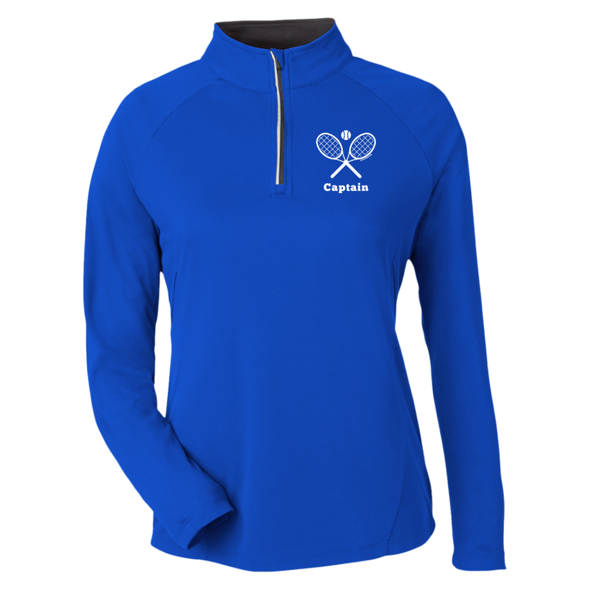 Tennis Captain Women's Quarter Zip UV Protective Moisture-Wicking Shirt