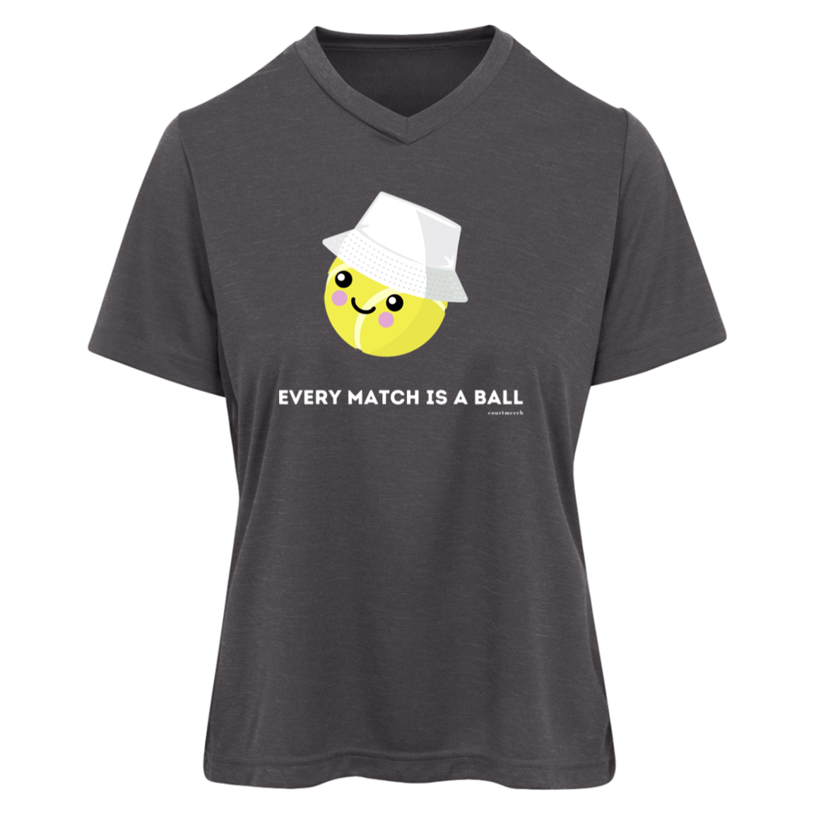 "Every Match is a Ball" Women's Performance Shirt with UPF Protection