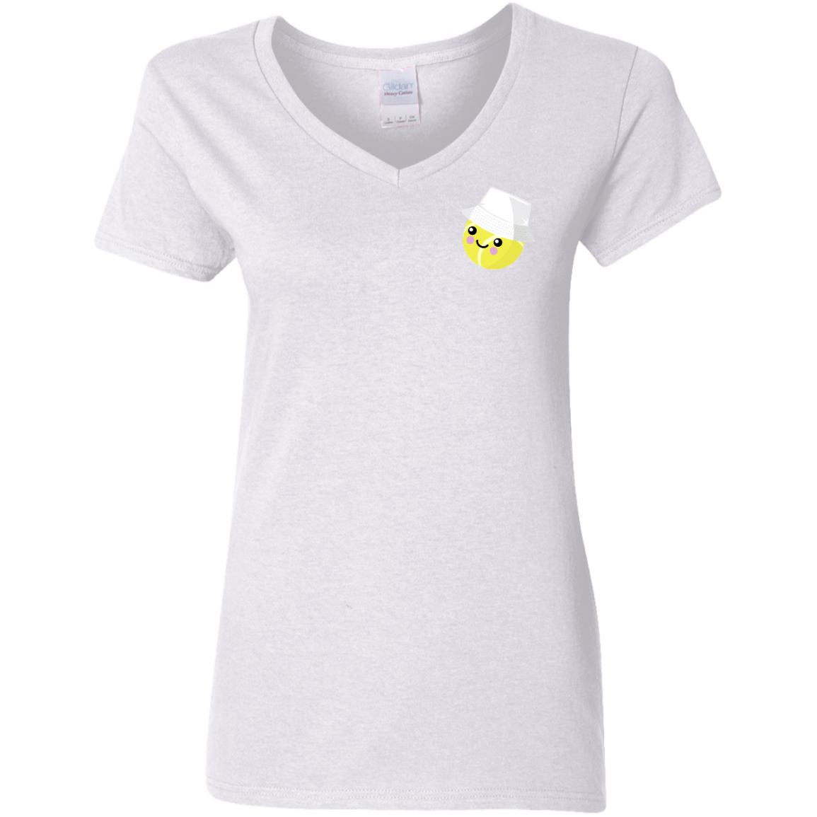 "Just Courtney" Ladies V-Neck Cotton T-Shirt