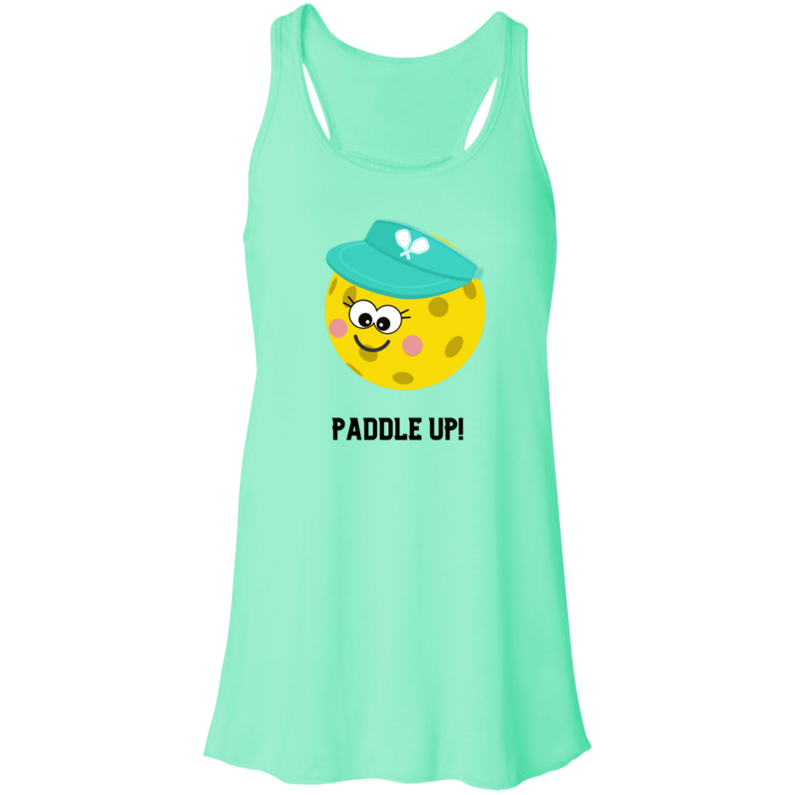 "Paddle Up" Ladies Flowy Racerback Tank