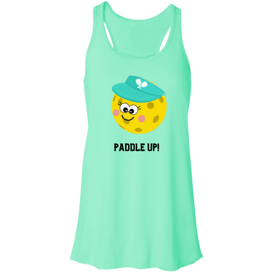 "Paddle Up" Ladies Flowy Racerback Tank