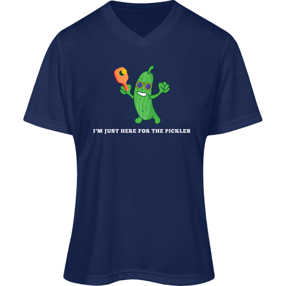 "I'm Just Here for the Pickles" Women's Pickleball Performance Shirt