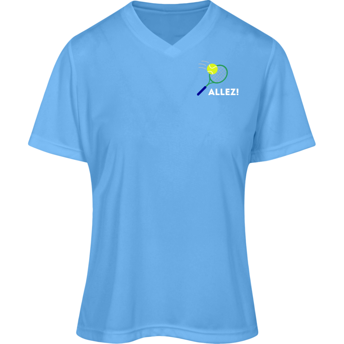 Allez! Women's Performance Moisture Wicking V-Neck Shirt