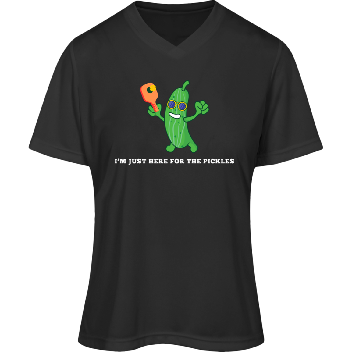 "I'm Just Here for the Pickles" Women's Pickleball Performance Shirt