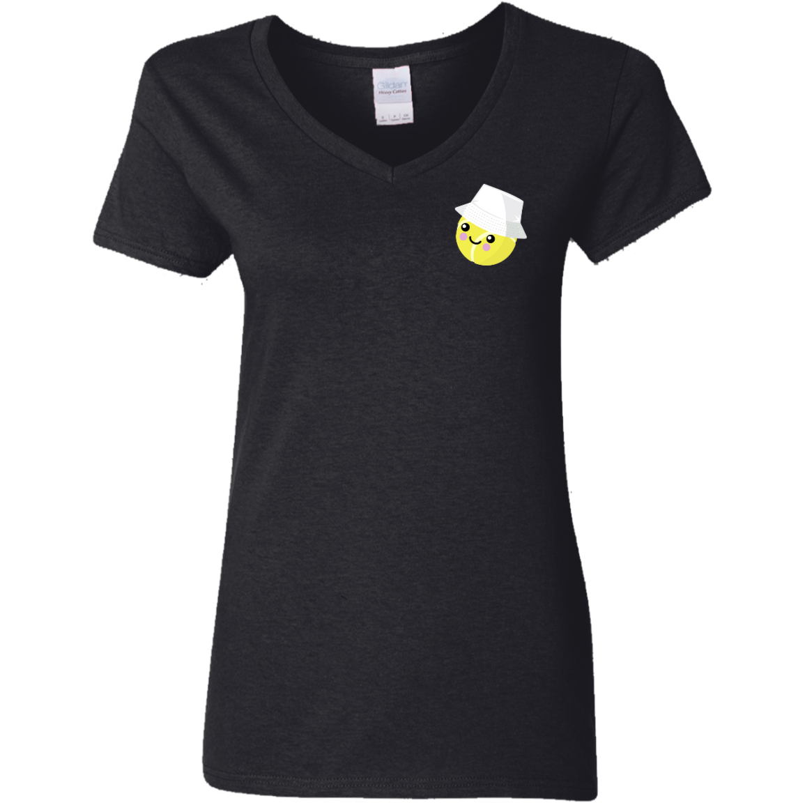 "Just Courtney" Ladies V-Neck Cotton T-Shirt