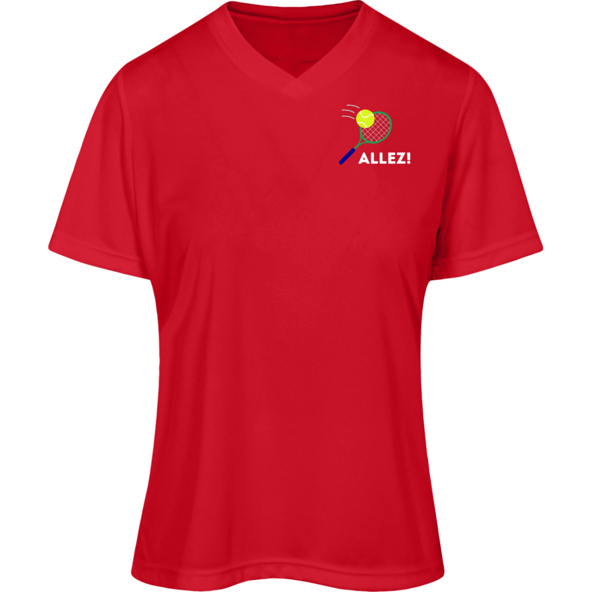 Allez! Women's Performance Moisture Wicking V-Neck Shirt