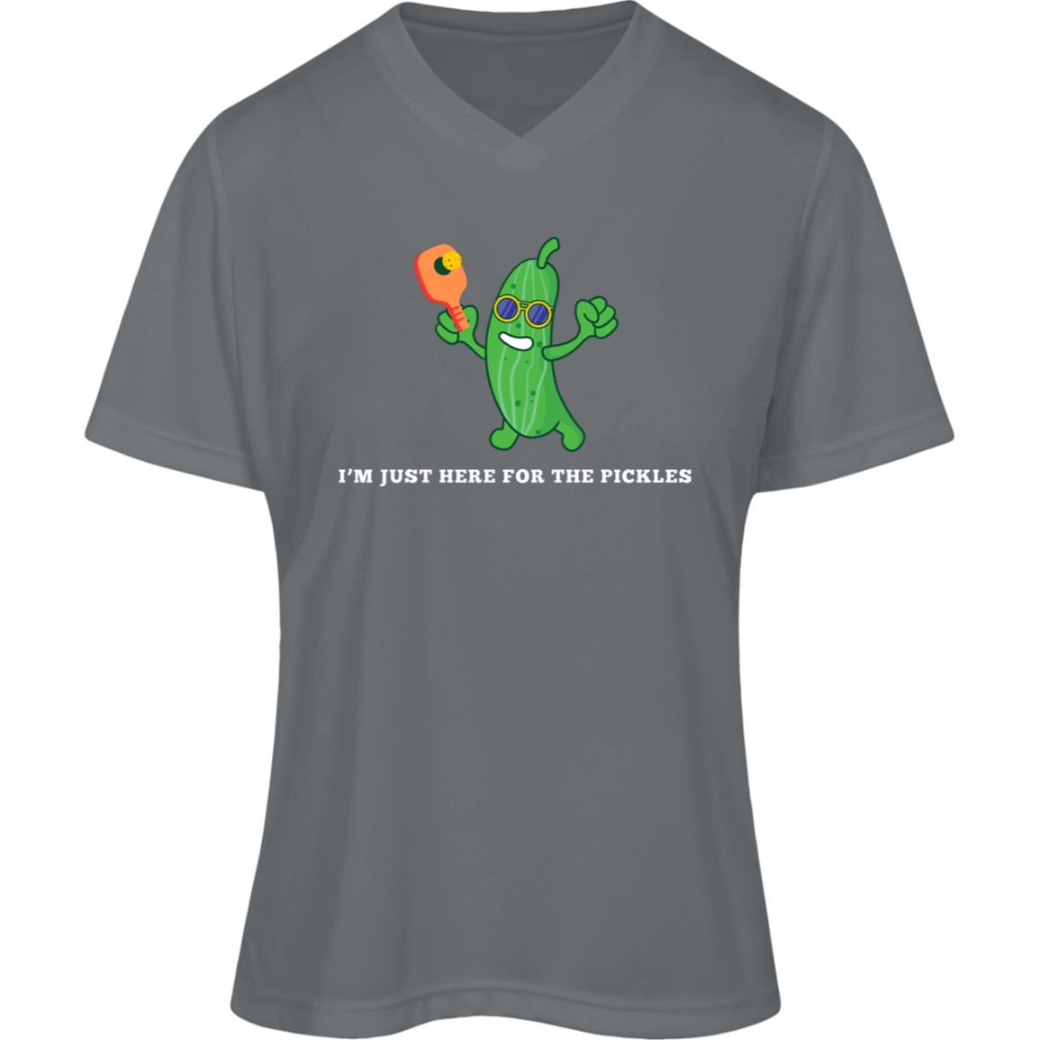 "I'm Just Here for the Pickles" Women's Pickleball Performance Shirt