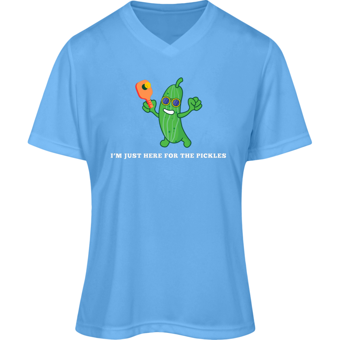 "I'm Just Here for the Pickles" Women's Pickleball Performance Shirt