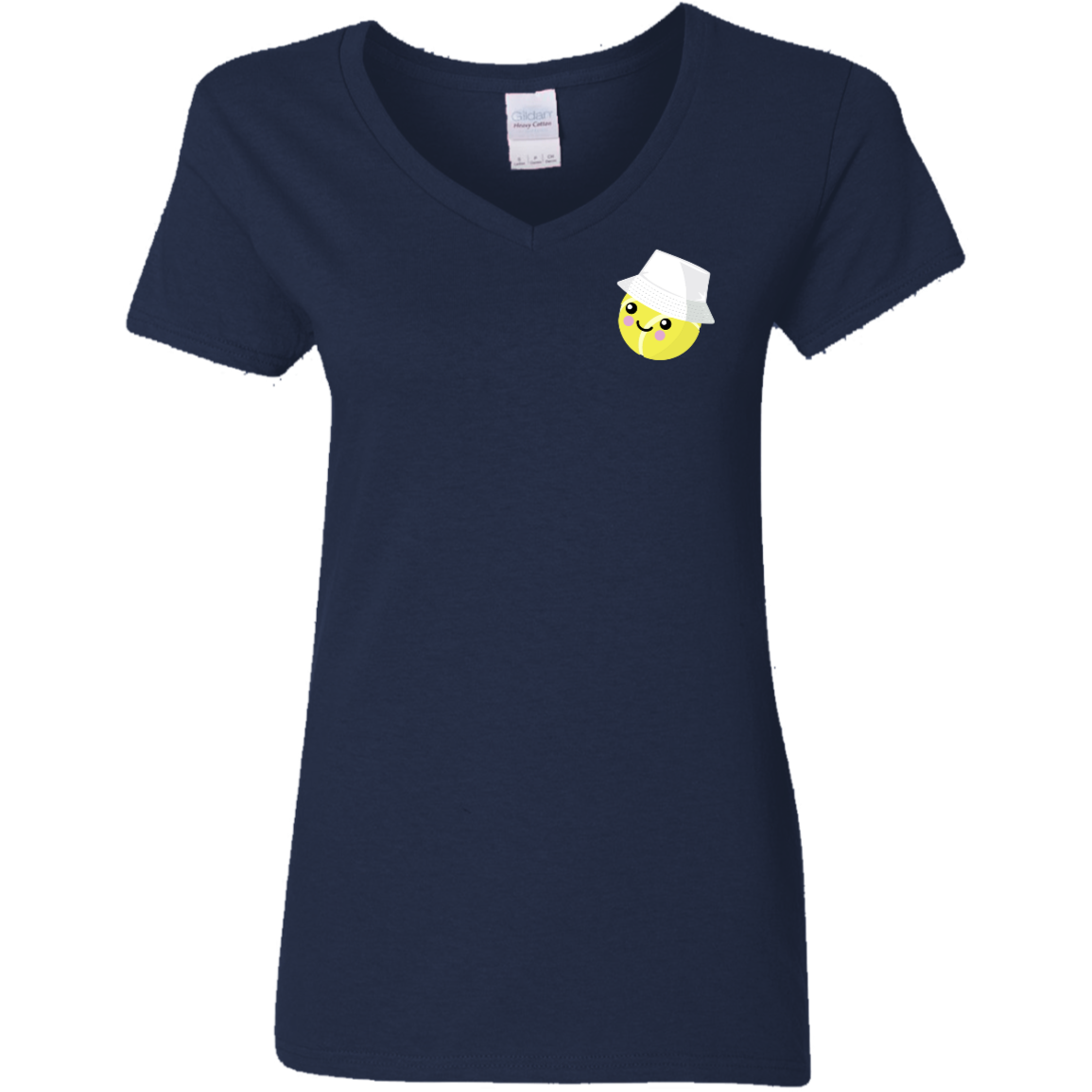 "Just Courtney" Ladies V-Neck Cotton T-Shirt