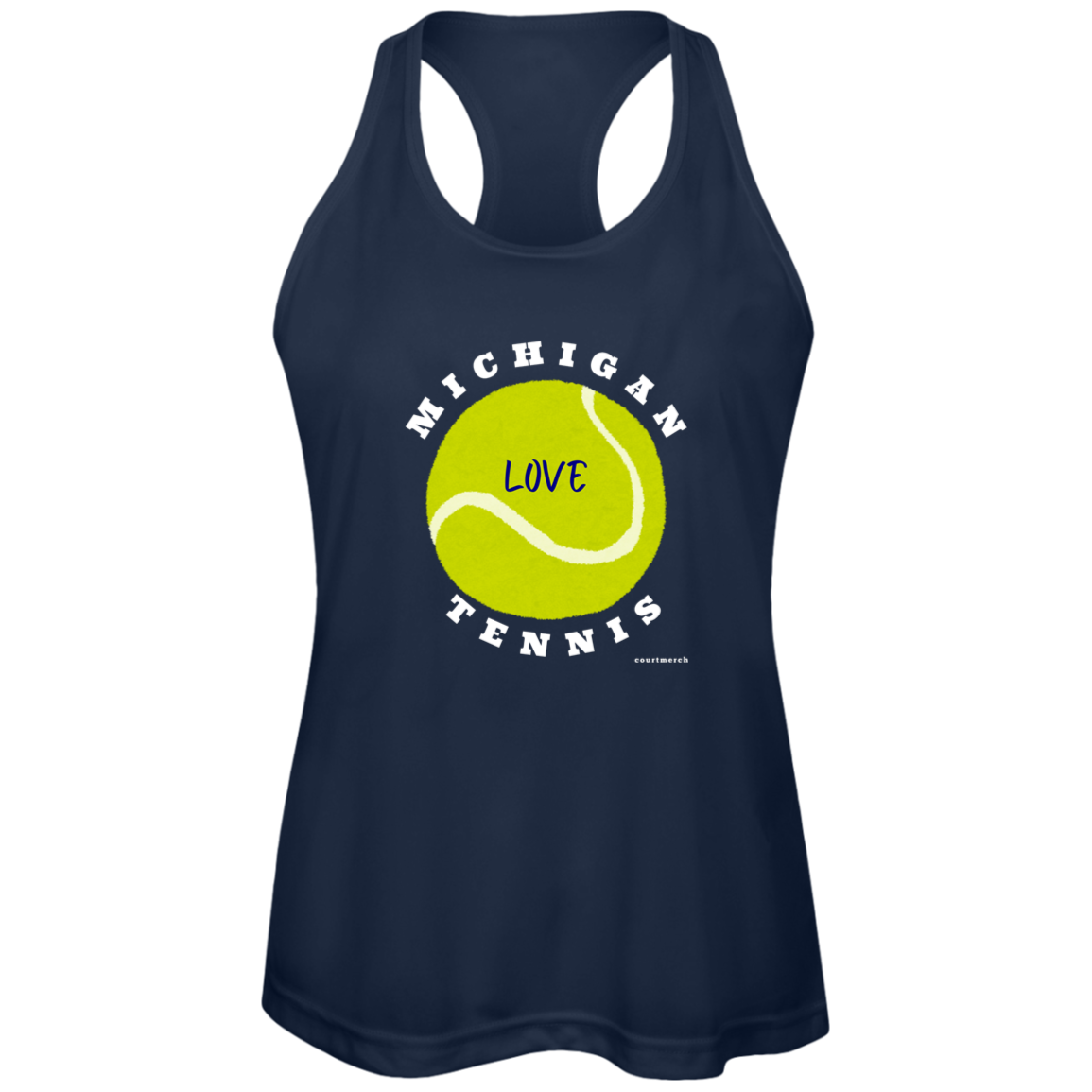 Michigan Tennis Performance Tank - Love