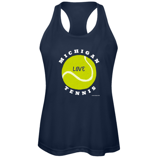 Michigan Tennis Performance Tank - Love