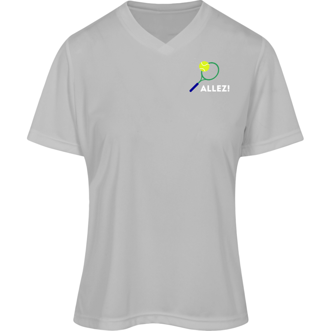 Allez! Women's Performance Moisture Wicking V-Neck Shirt