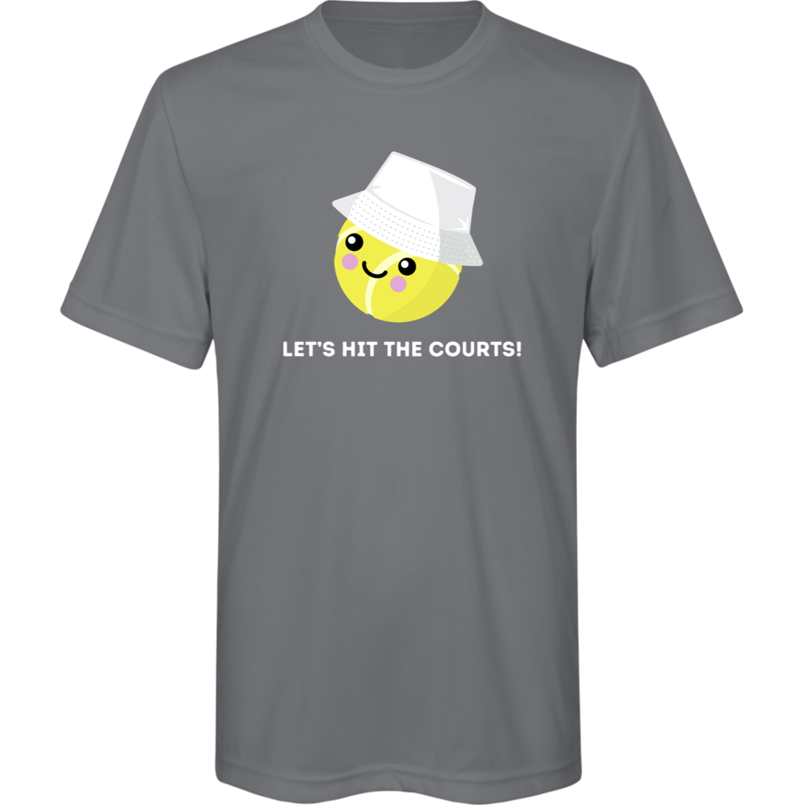 "Let's Hit the Courts" Youth Performance T-Shirt