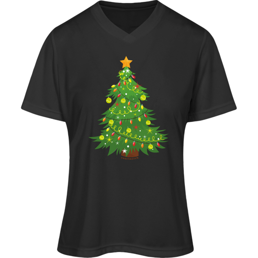 Tennis Ball Christmas Tree Ladies' Performance Shirt