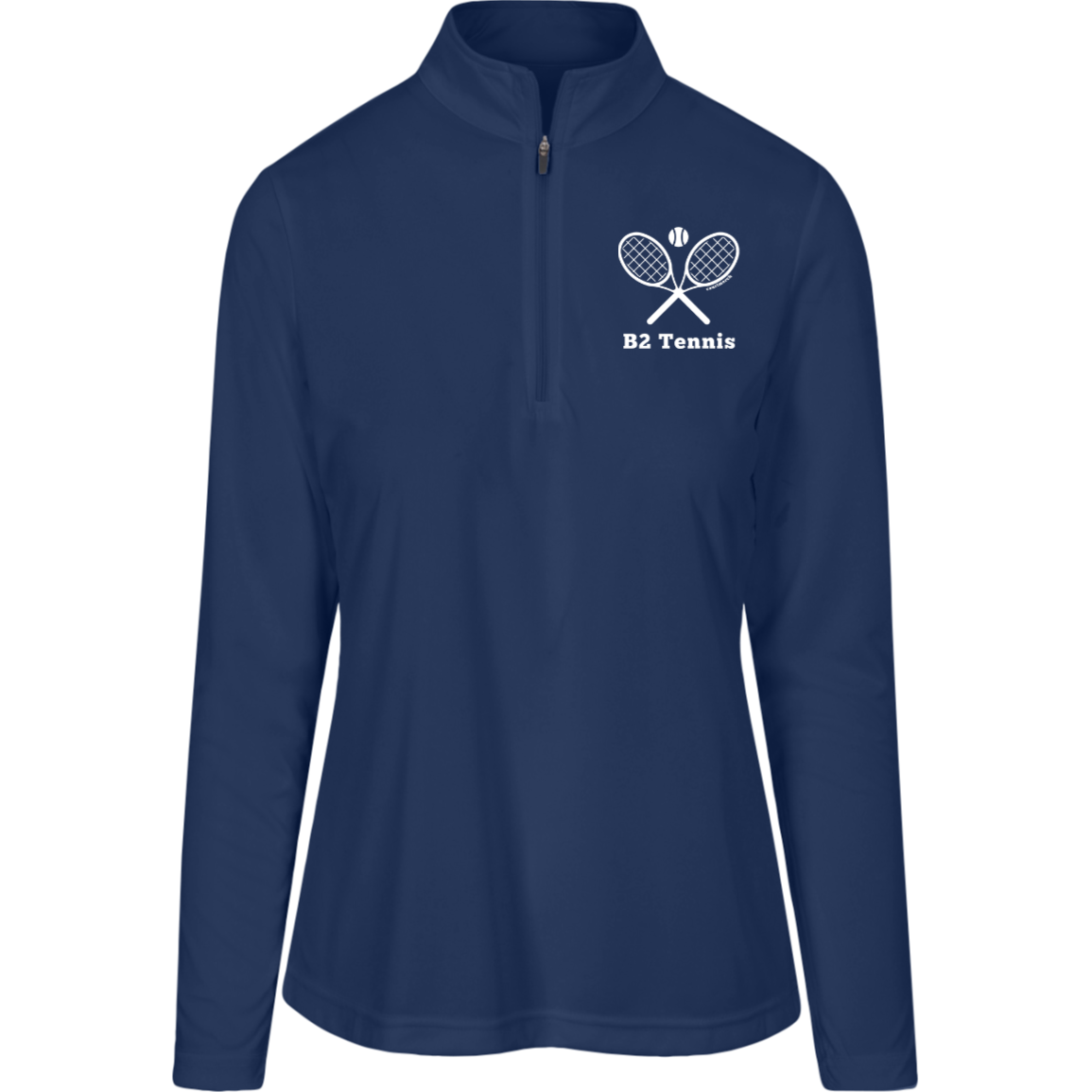 B2 Tennis Quarter Zip UV Protective Moisture-Wicking Shirt