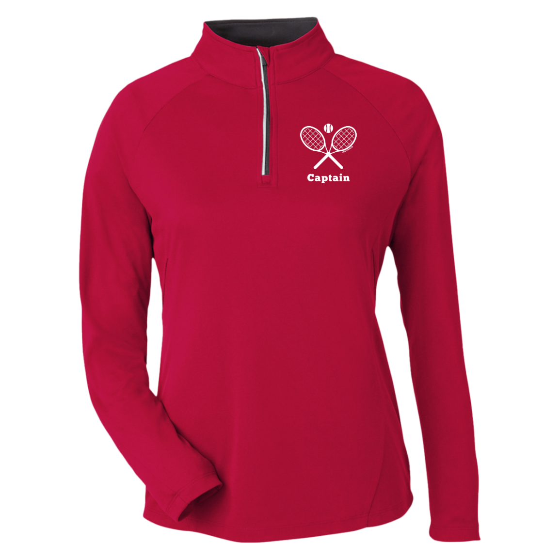 Tennis Captain Women's Quarter Zip UV Protective Moisture-Wicking Shirt