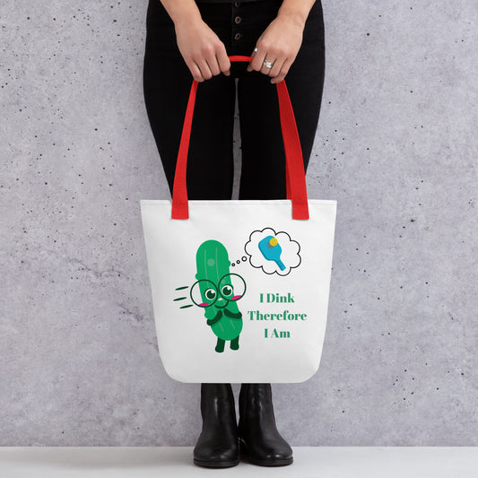 Pickleball "Je pense donc je suis" Tote bag