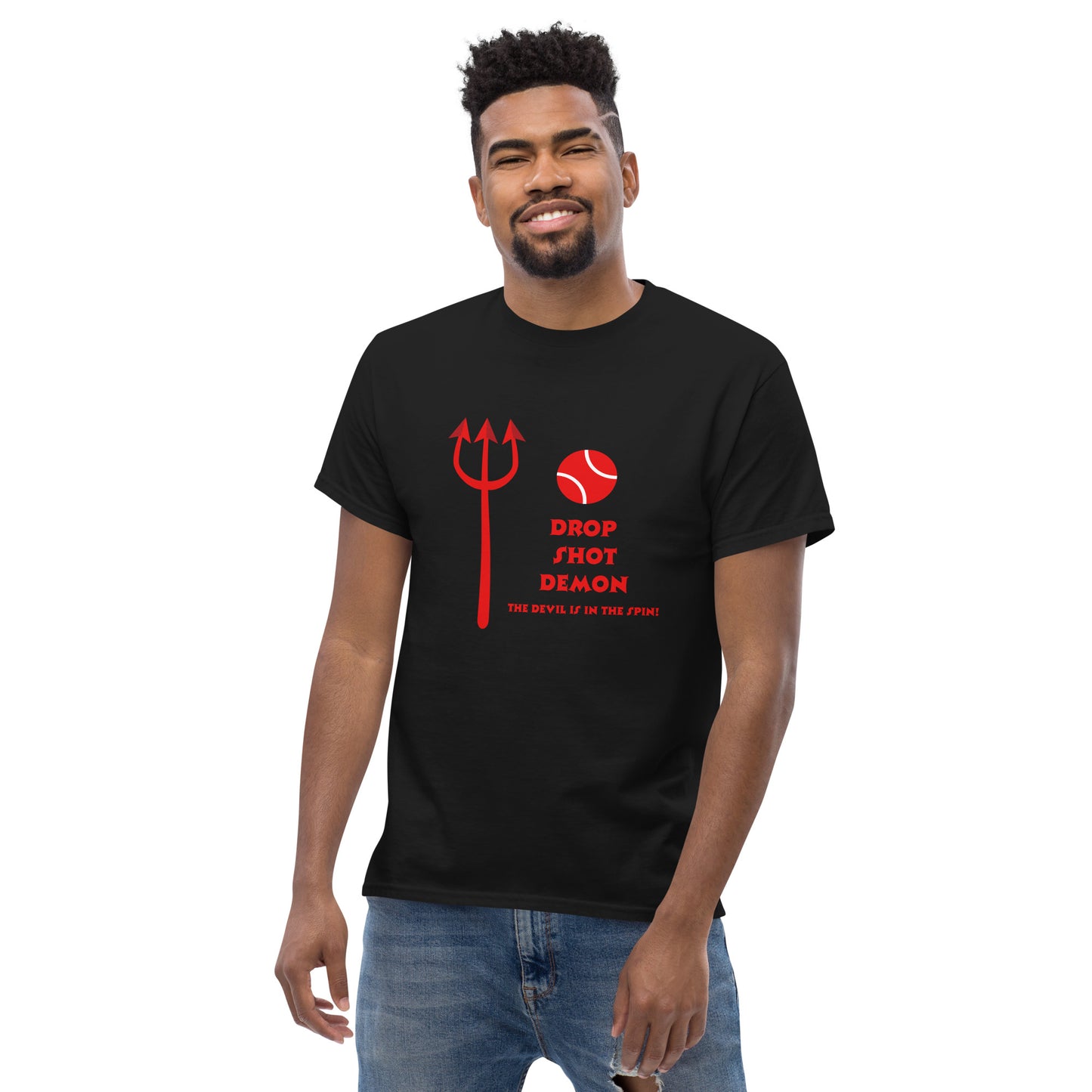 Camiseta clásica para hombre "Drop Shot Demon"