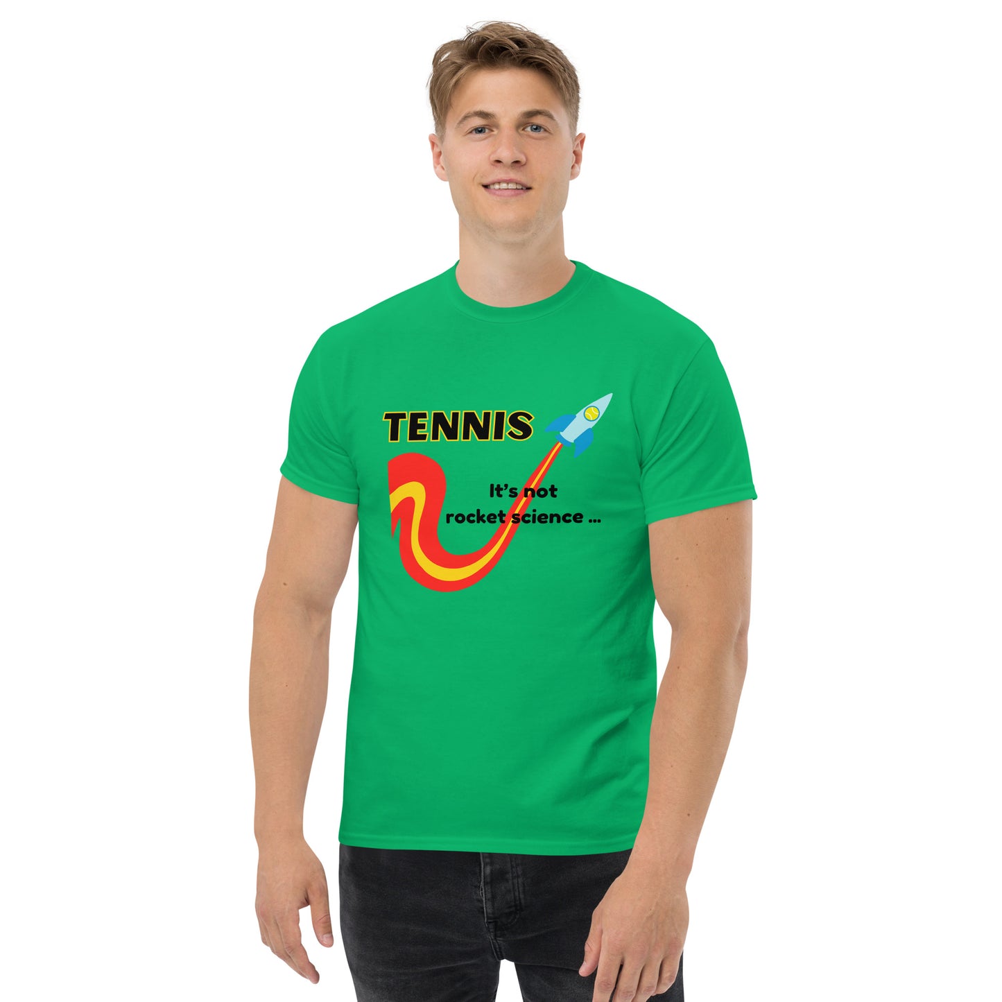 "Tennis: It's Not Rocket Science - It's Racket Science" Men's classic tee