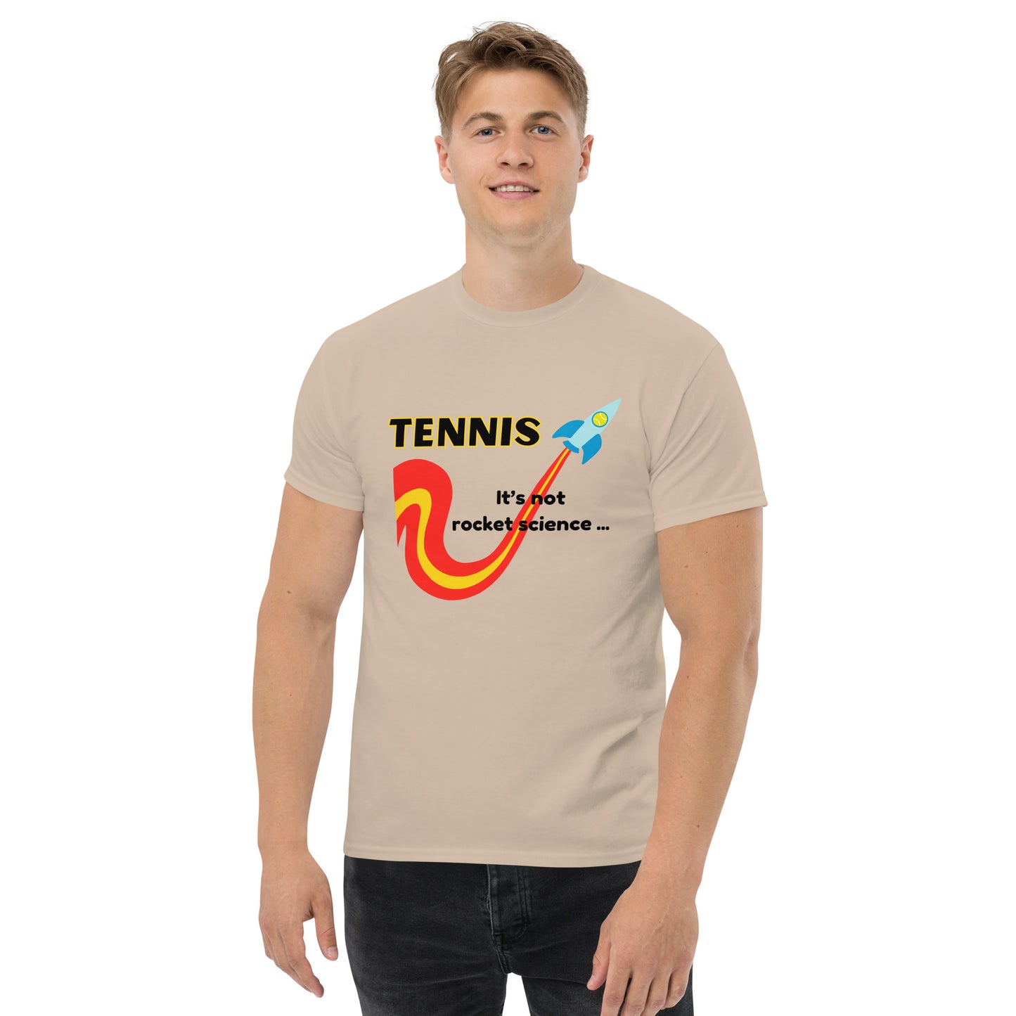 "Tennis: It's Not Rocket Science - It's Racket Science" Men's classic tee