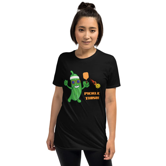 Pickleball "Pickle This!!!" Short-Sleeve Unisex T-Shirt