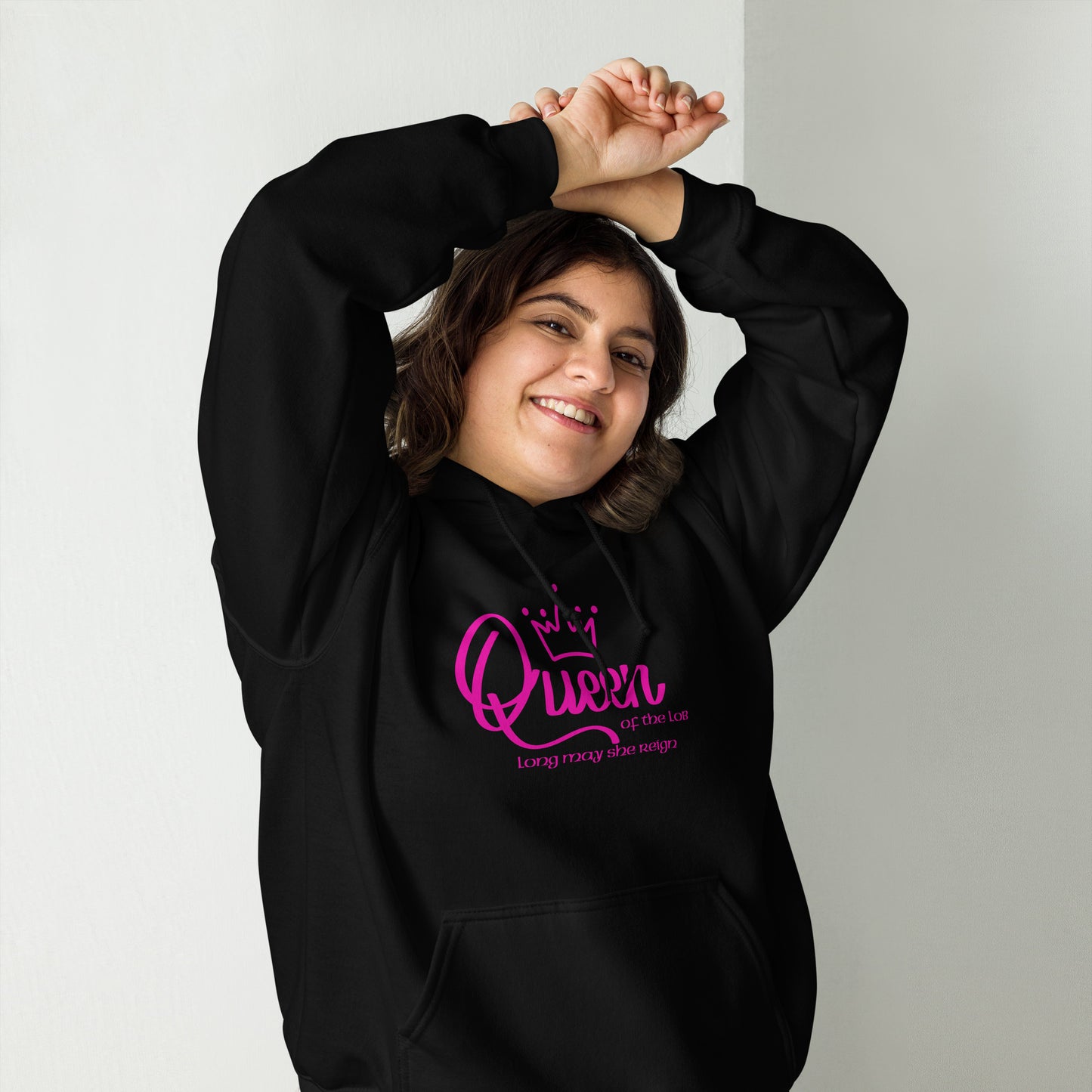 Sudadera con capucha unisex "Queen of the Lob - Long May She Reign"