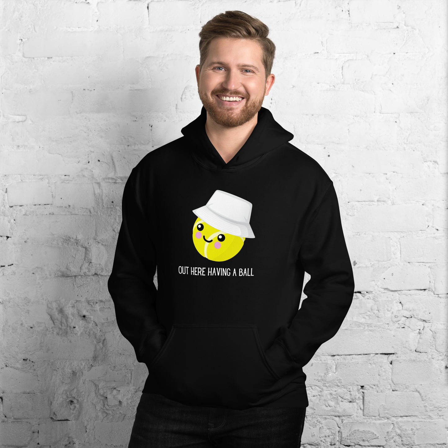 Courtney "Out Here Having A Ball" Unisex Hoodie (Light Text)