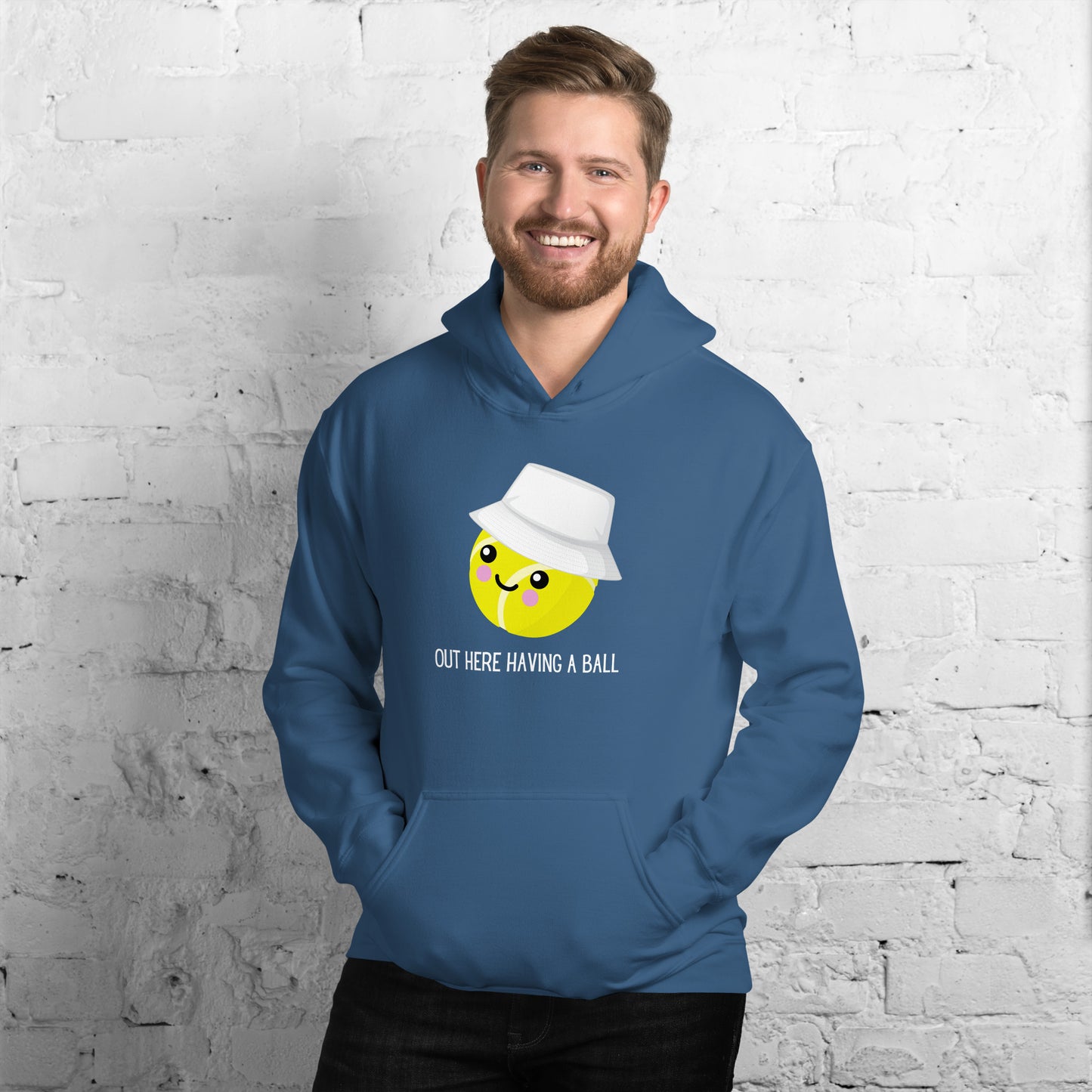 Courtney "Out Here Having A Ball" Unisex Hoodie (Light Text)