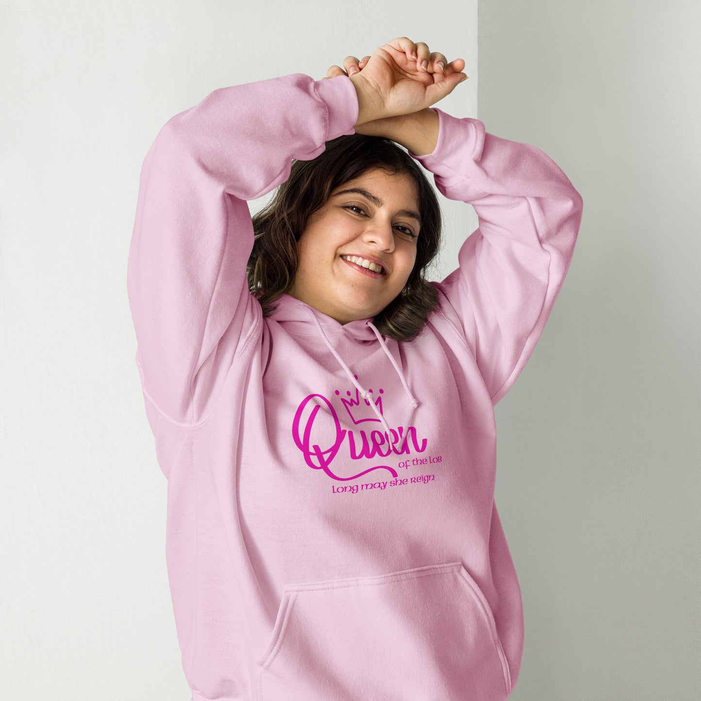 Sudadera con capucha unisex "Queen of the Lob - Long May She Reign"