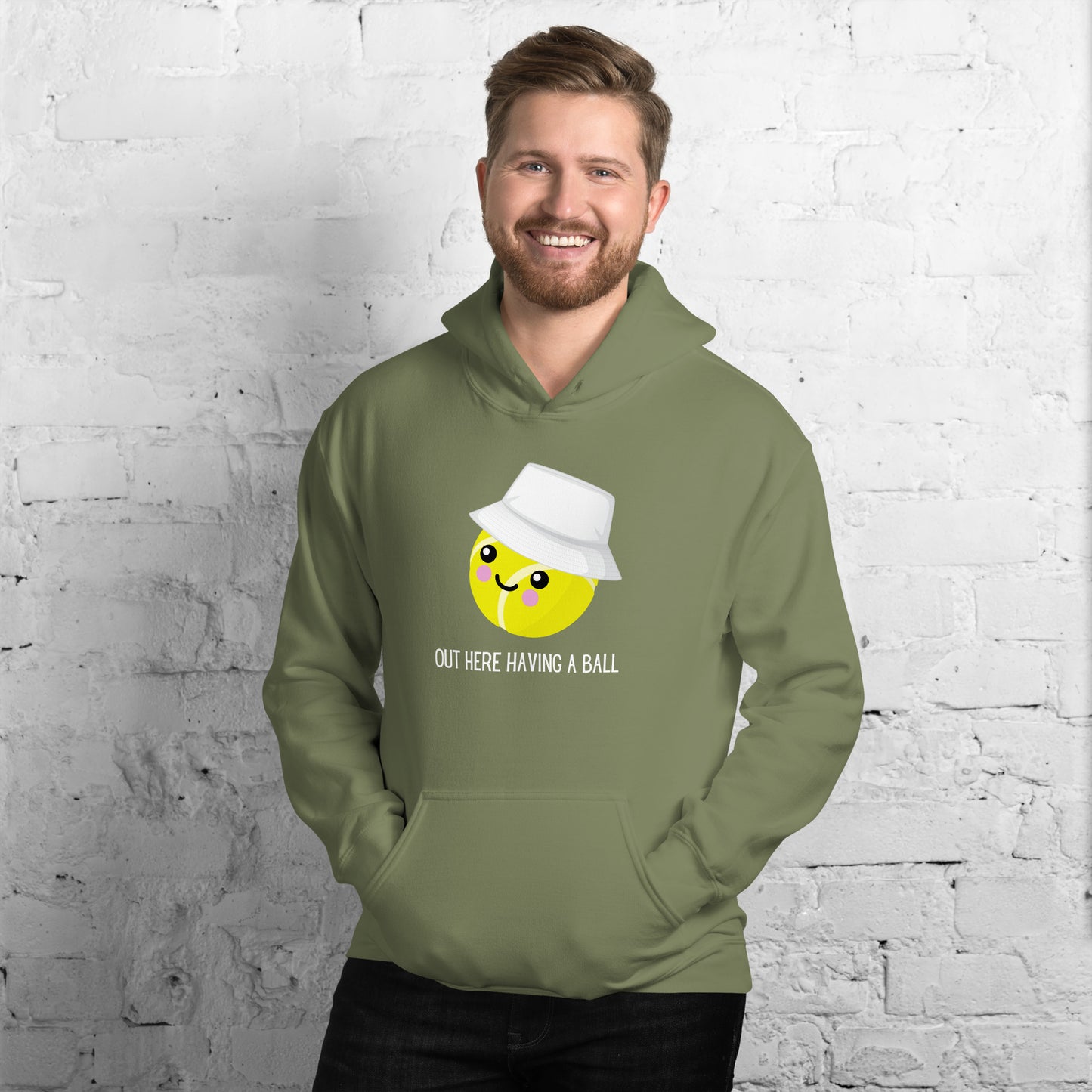 Courtney "Out Here Having A Ball" Unisex Hoodie (Light Text)