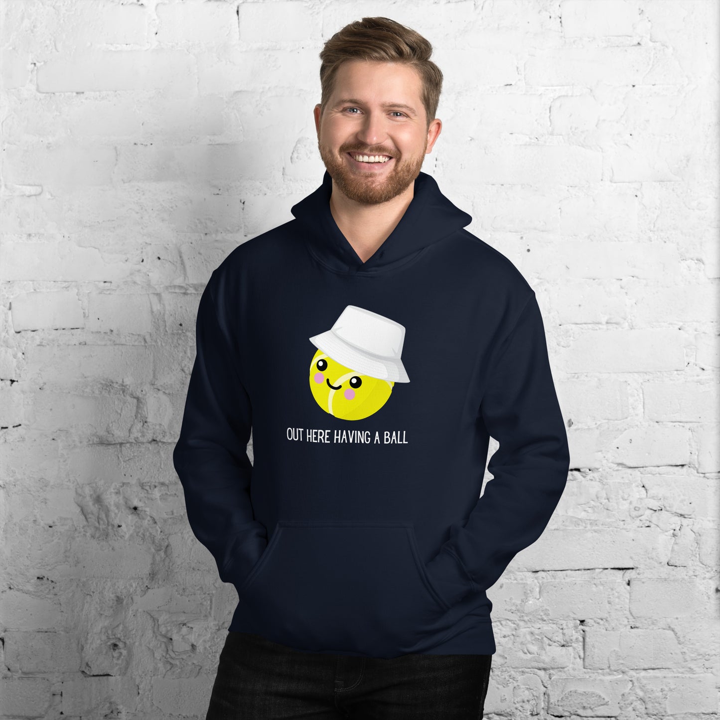 Courtney "Out Here Having A Ball" Unisex Hoodie (Light Text)