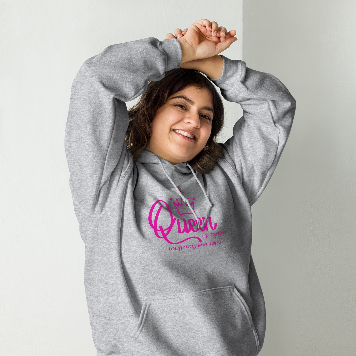 Sudadera con capucha unisex "Queen of the Lob - Long May She Reign"