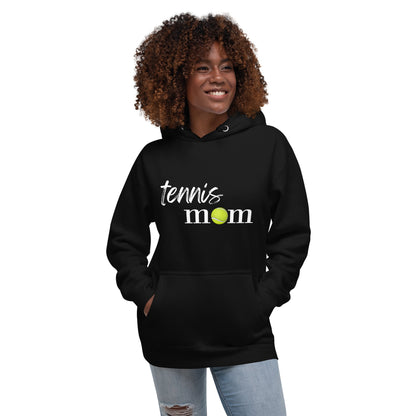 Sudadera con capucha unisex "Mamá del tenis"