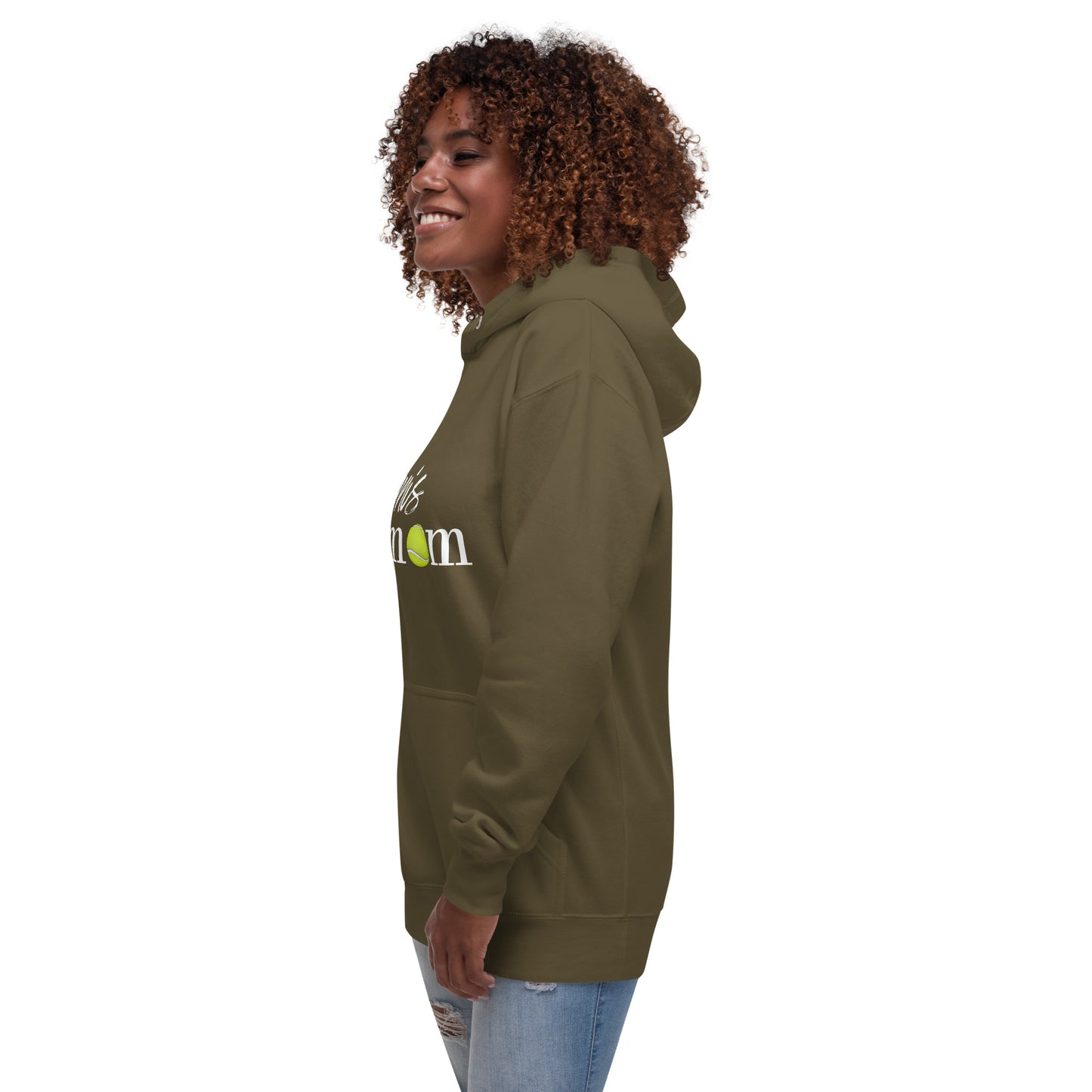 Sudadera con capucha unisex "Mamá del tenis"