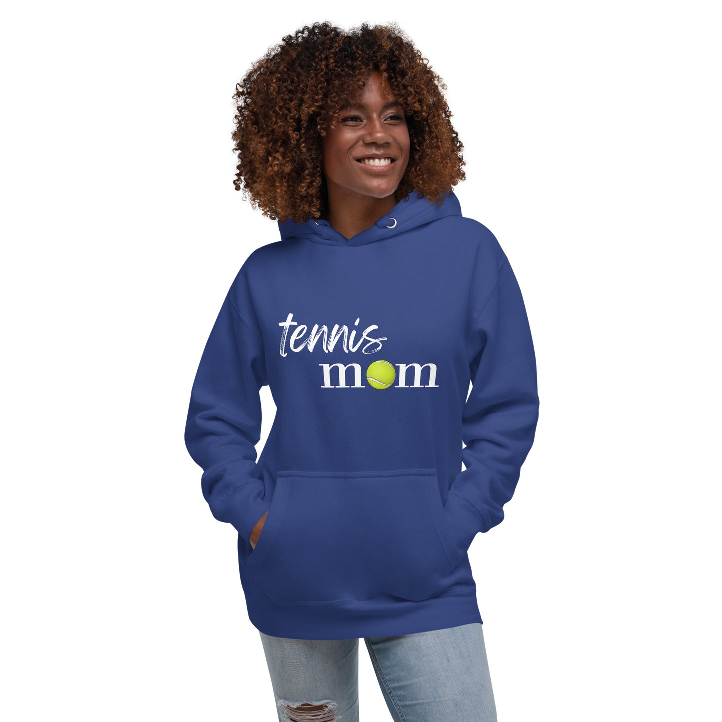 Sudadera con capucha unisex "Mamá del tenis"