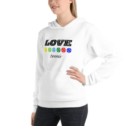 "Love Tennis" Unisex hoodie