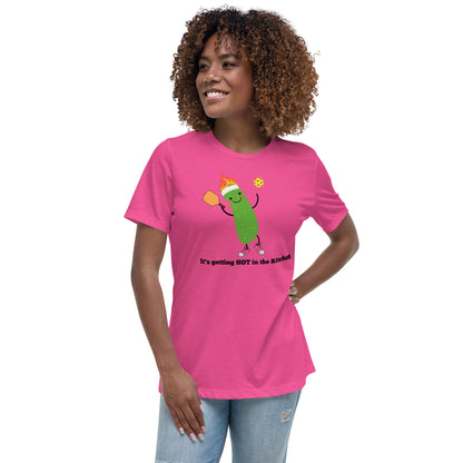 Pickleball "Il fait chaud dans la cuisine" T-shirt Femme