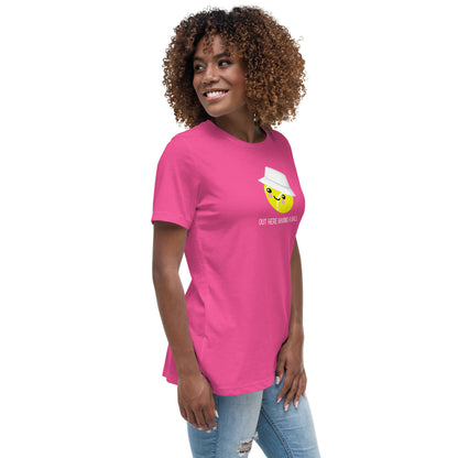 Courtney « Ici en train de s'amuser » T-shirt pour femme