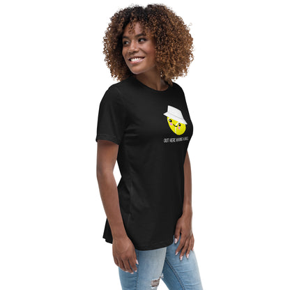 Courtney « Ici en train de s'amuser » T-shirt pour femme