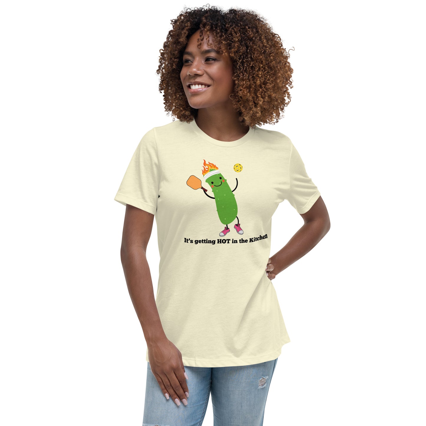 Pickleball "It's Getting Hot in the Kitchen" Women's T-shirt