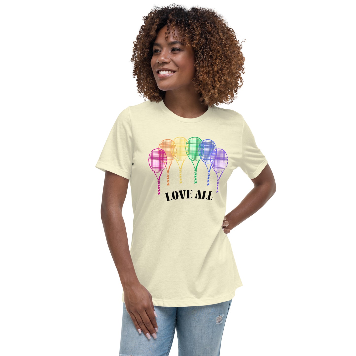 Camiseta Mujer Love All Rainbow Racquets