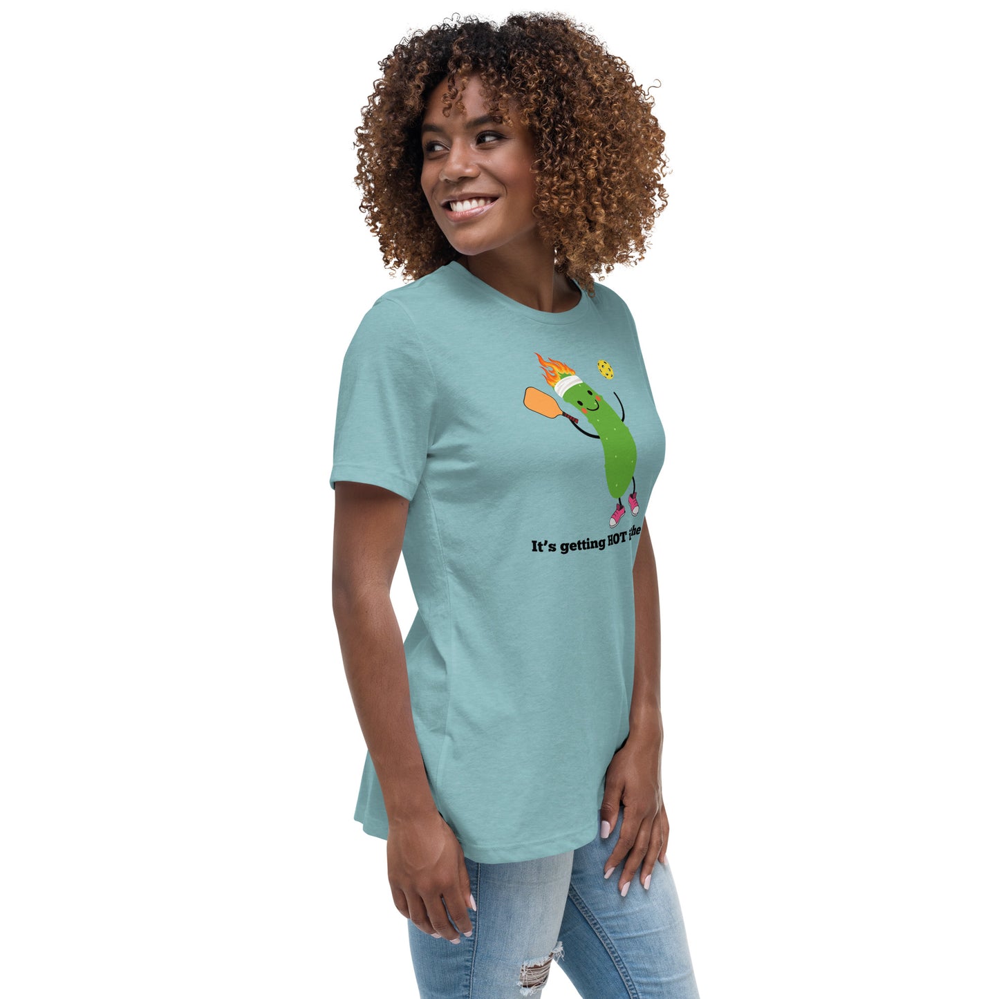 Pickleball "Il fait chaud dans la cuisine" T-shirt Femme