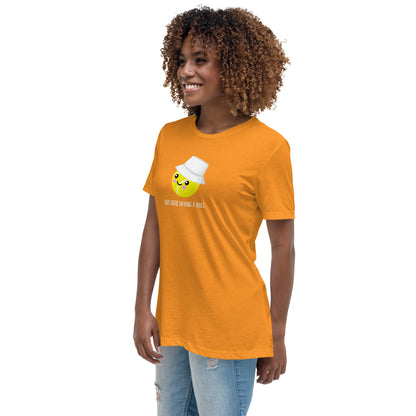 Courtney « Ici en train de s'amuser » T-shirt pour femme